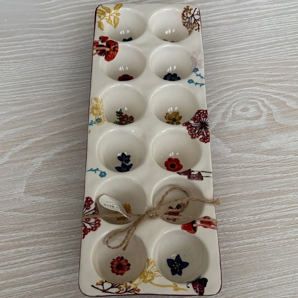 Anthropologie Nathalie Lete Floral Egg Crate